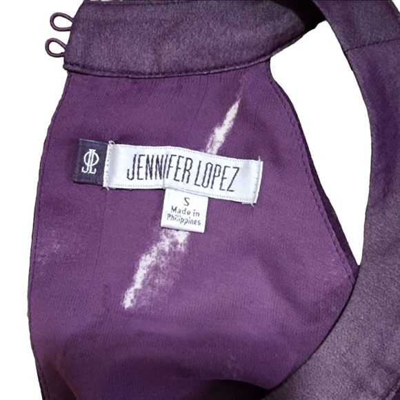 3/$25 Jennifer Lopez High-Low Abstract Halter Maxi Dress - Small - Picture 11 of 14